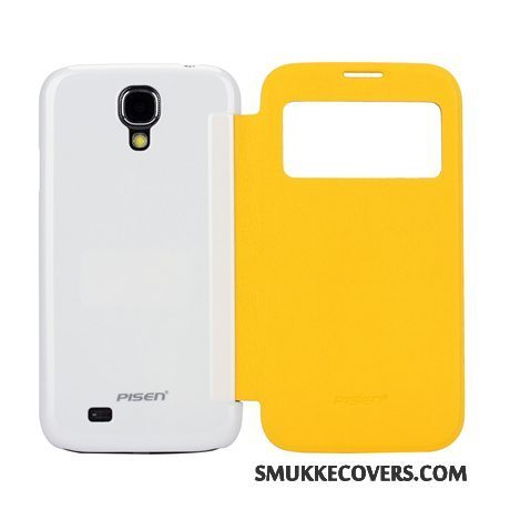 Etui Samsung Galaxy S4 Læder Anti-fald Bagdæksel, Cover Samsung Galaxy S4 Beskyttelse Trend Vinduer