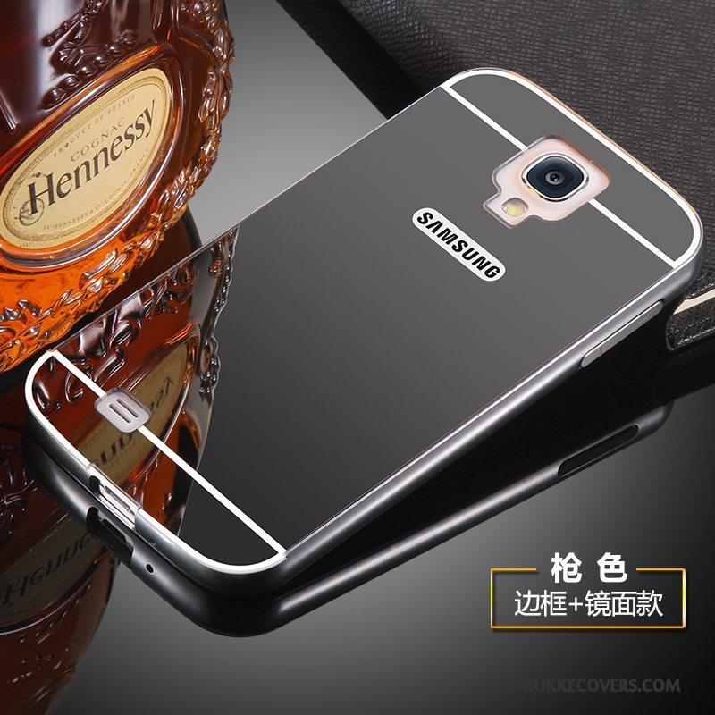 Etui Samsung Galaxy S4 Metal Ramme Anti-fald, Cover Samsung Galaxy S4 Beskyttelse Bagdæksel Lyserød