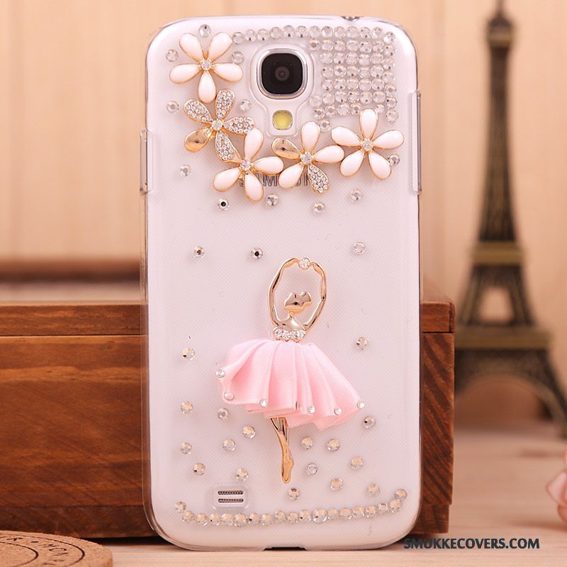 Etui Samsung Galaxy S4 Strass Guld Telefon, Cover Samsung Galaxy S4 Beskyttelse