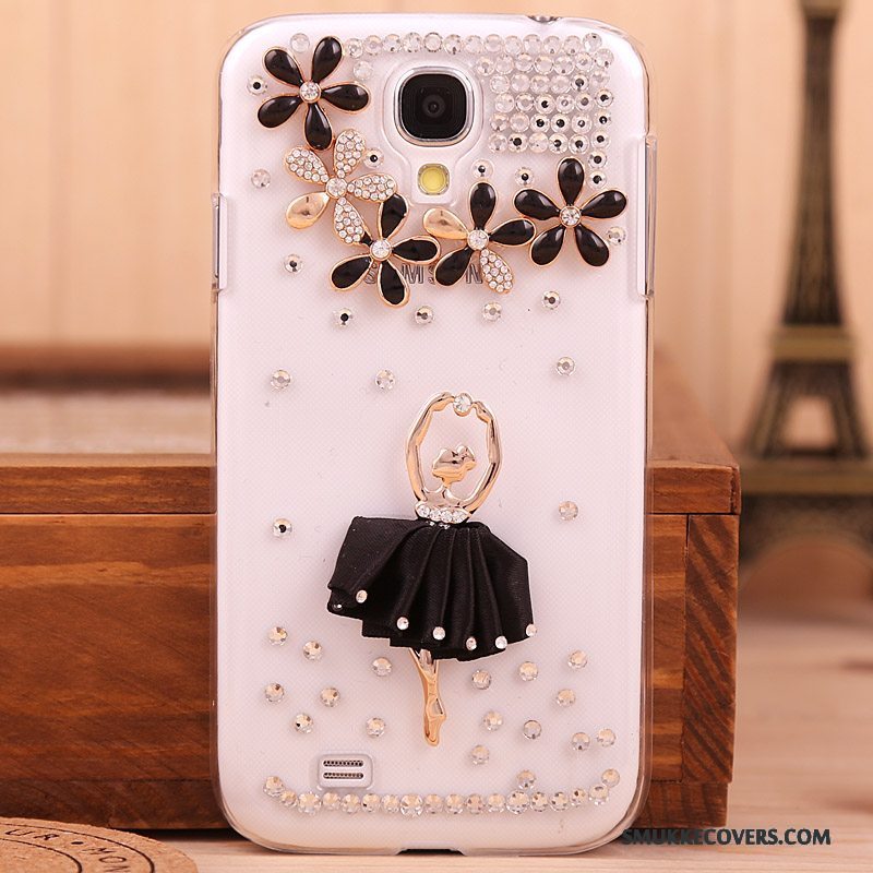 Etui Samsung Galaxy S4 Strass Guld Telefon, Cover Samsung Galaxy S4 Beskyttelse