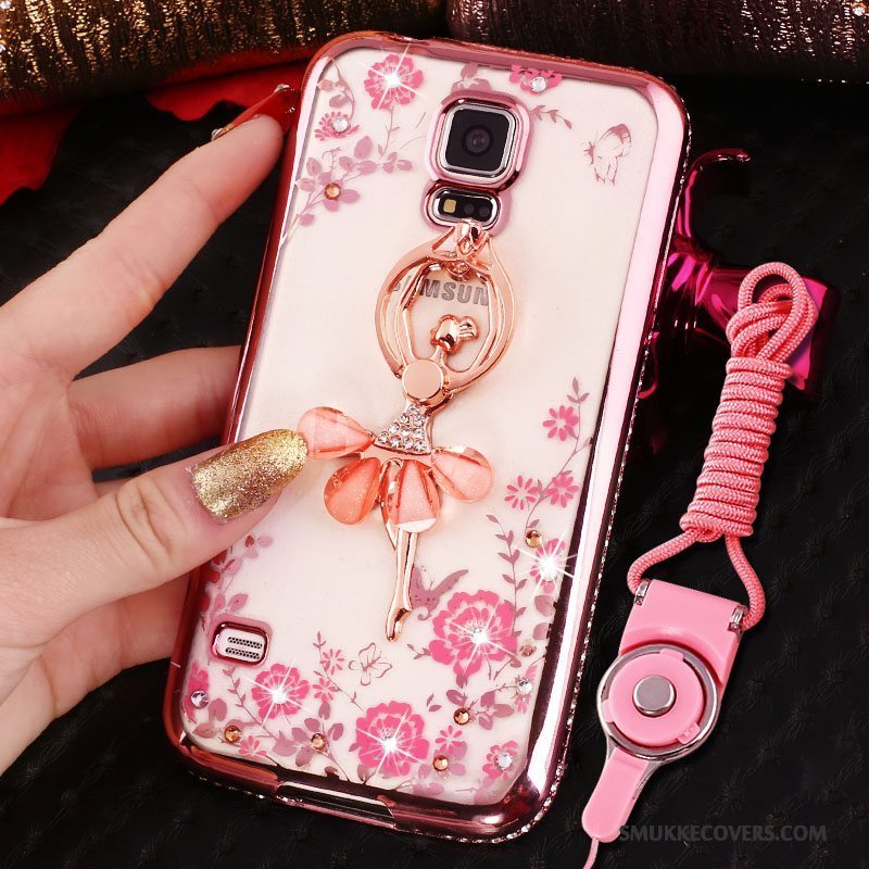 Etui Samsung Galaxy S4 Strass Lyserød Telefon, Cover Samsung Galaxy S4 Beskyttelse