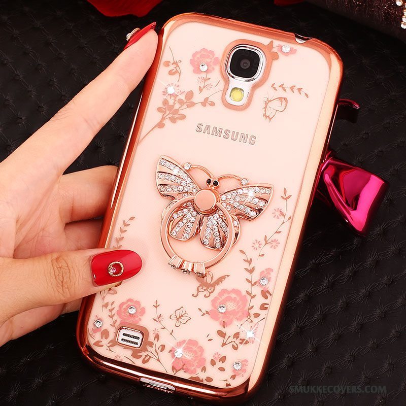 Etui Samsung Galaxy S4 Strass Ring Telefon, Cover Samsung Galaxy S4 Beskyttelse Guld