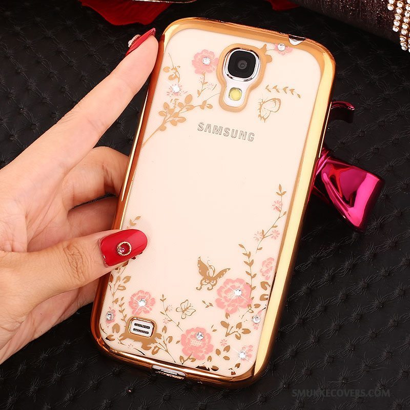 Etui Samsung Galaxy S4 Strass Ring Telefon, Cover Samsung Galaxy S4 Beskyttelse Guld