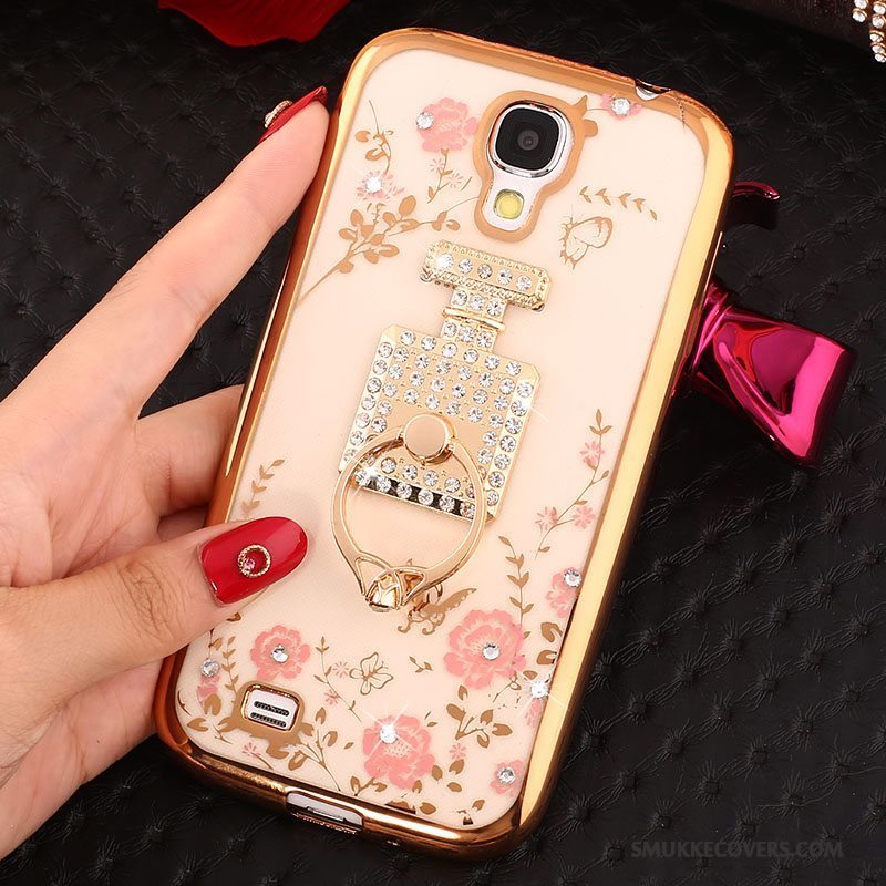 Etui Samsung Galaxy S4 Strass Ring Telefon, Cover Samsung Galaxy S4 Beskyttelse Guld