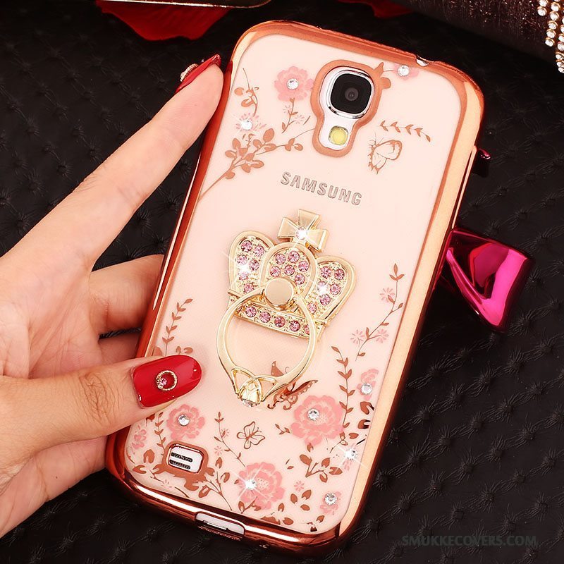 Etui Samsung Galaxy S4 Strass Ring Telefon, Cover Samsung Galaxy S4 Beskyttelse Guld
