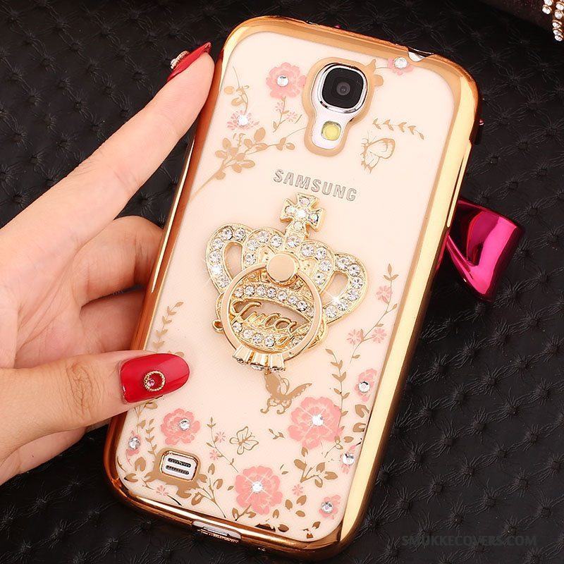 Etui Samsung Galaxy S4 Strass Ring Telefon, Cover Samsung Galaxy S4 Beskyttelse Guld