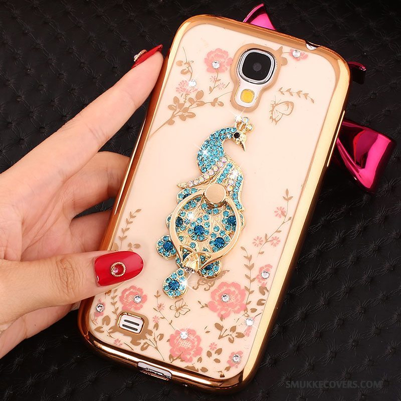 Etui Samsung Galaxy S4 Strass Ring Telefon, Cover Samsung Galaxy S4 Beskyttelse Guld