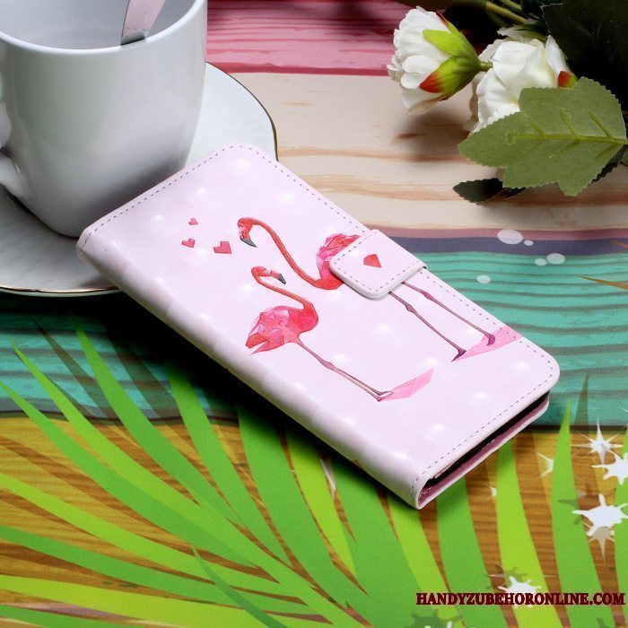 Etui Samsung Galaxy S41 Læder Lyserød Telefon, Cover Samsung Galaxy S41 Cartoon