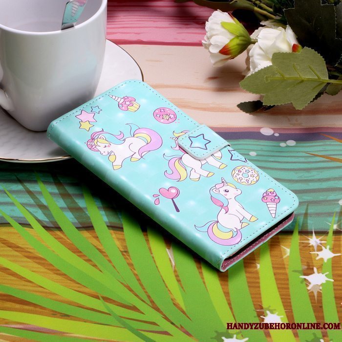 Etui Samsung Galaxy S41 Læder Lyserød Telefon, Cover Samsung Galaxy S41 Cartoon