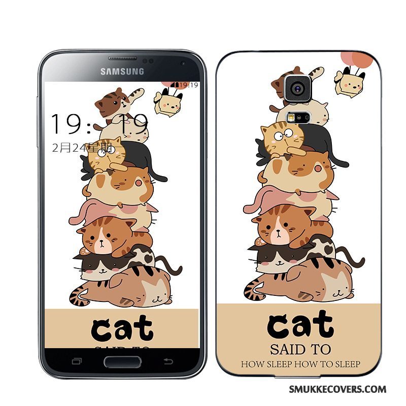 Etui Samsung Galaxy S5 Bagdæksel Telefon, Cover Samsung Galaxy S5 Blå