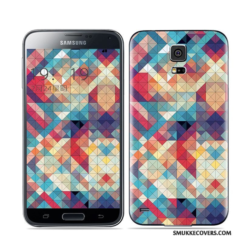 Etui Samsung Galaxy S5 Bagdæksel Telefon, Cover Samsung Galaxy S5 Blå