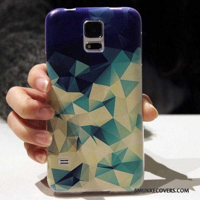 Etui Samsung Galaxy S5 Beskyttelse Anti-fald Telefon, Cover Samsung Galaxy S5 Blød Lyseblå