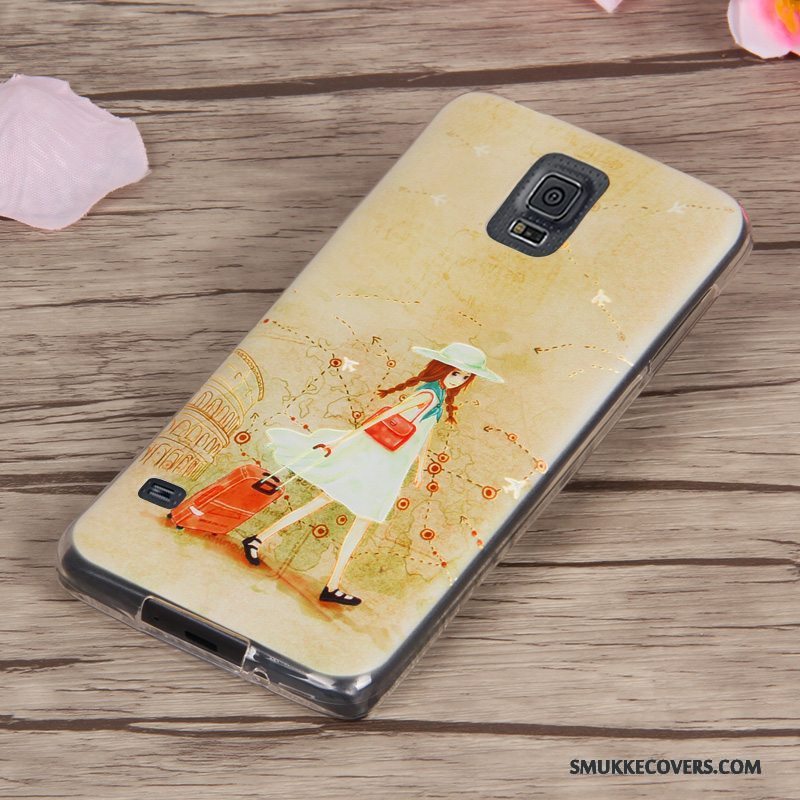 Etui Samsung Galaxy S5 Beskyttelse Rød Anti-fald, Cover Samsung Galaxy S5 Blød Telefon