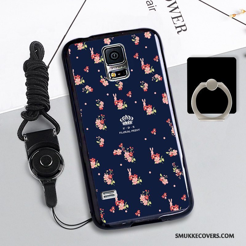 Etui Samsung Galaxy S5 Beskyttelse Telefonhængende Ornamenter, Cover Samsung Galaxy S5 Farve Anti-fald