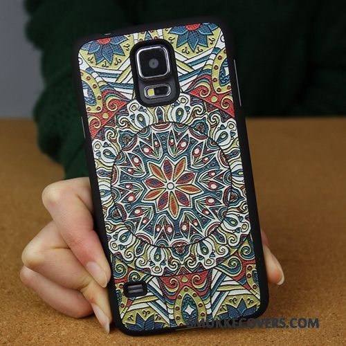 Etui Samsung Galaxy S5 Blød Hård Bagdæksel, Cover Samsung Galaxy S5 Farve Nubuck Ramme