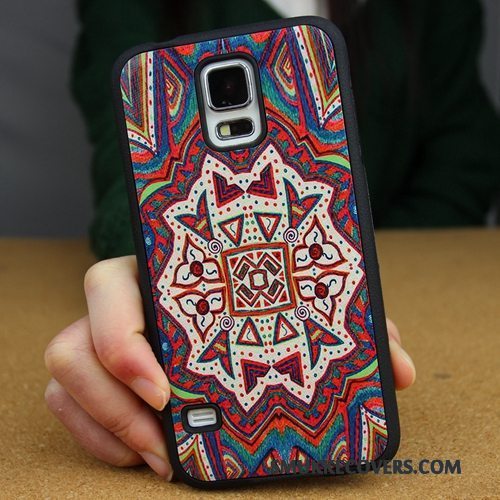 Etui Samsung Galaxy S5 Blød Hård Bagdæksel, Cover Samsung Galaxy S5 Farve Nubuck Ramme