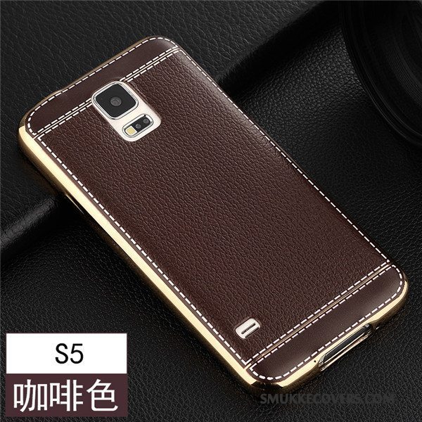 Etui Samsung Galaxy S5 Blød Nubuck Brun, Cover Samsung Galaxy S5 Silikone Tynd Telefon