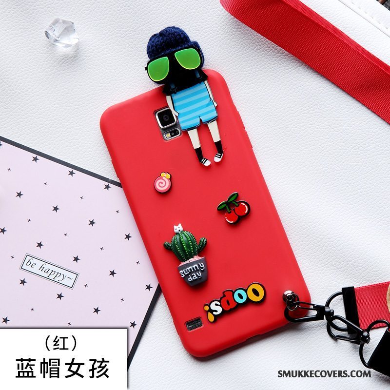 Etui Samsung Galaxy S5 Cartoon Telefonsort, Cover Samsung Galaxy S5 Beskyttelse Smuk Anti-fald