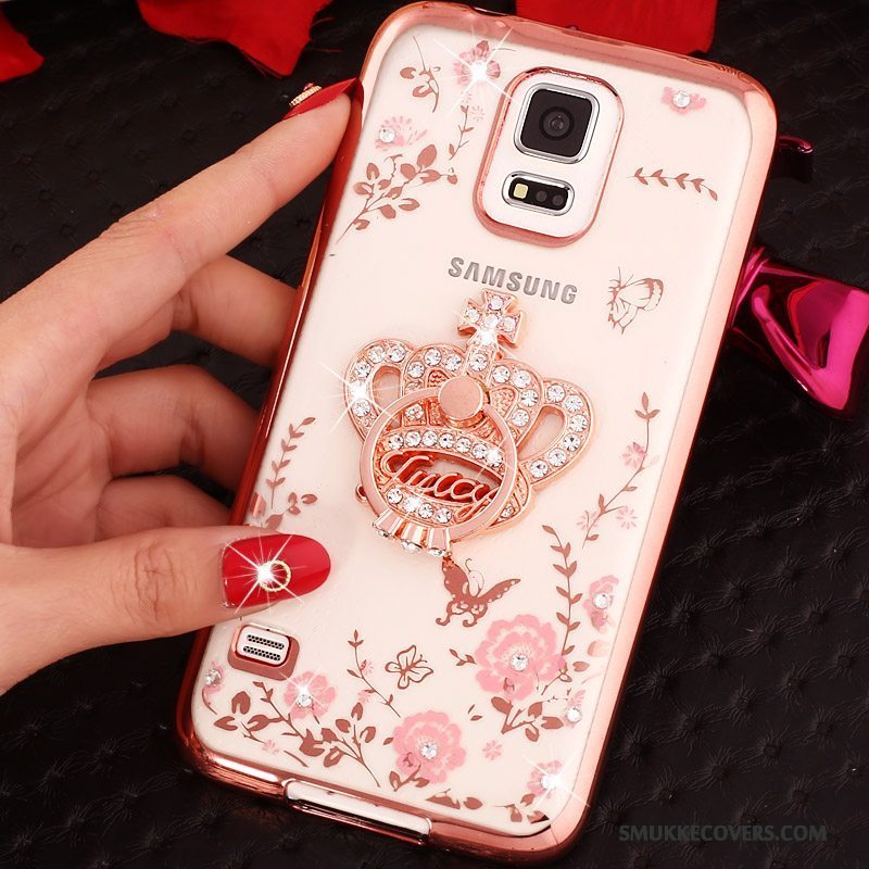 Etui Samsung Galaxy S5 Cartoon Trend Guld, Cover Samsung Galaxy S5 Blød Telefon