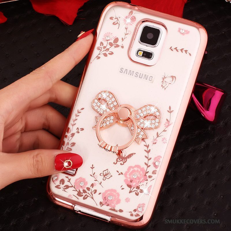 Etui Samsung Galaxy S5 Cartoon Trend Guld, Cover Samsung Galaxy S5 Blød Telefon