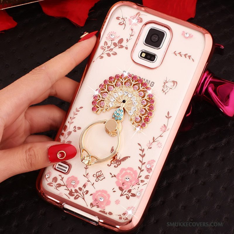 Etui Samsung Galaxy S5 Cartoon Trend Guld, Cover Samsung Galaxy S5 Blød Telefon