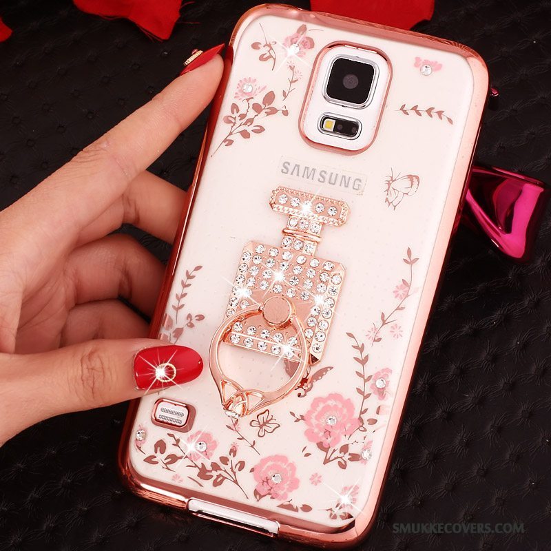 Etui Samsung Galaxy S5 Cartoon Trend Guld, Cover Samsung Galaxy S5 Blød Telefon