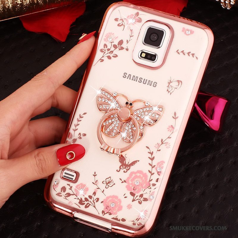 Etui Samsung Galaxy S5 Cartoon Trend Guld, Cover Samsung Galaxy S5 Blød Telefon