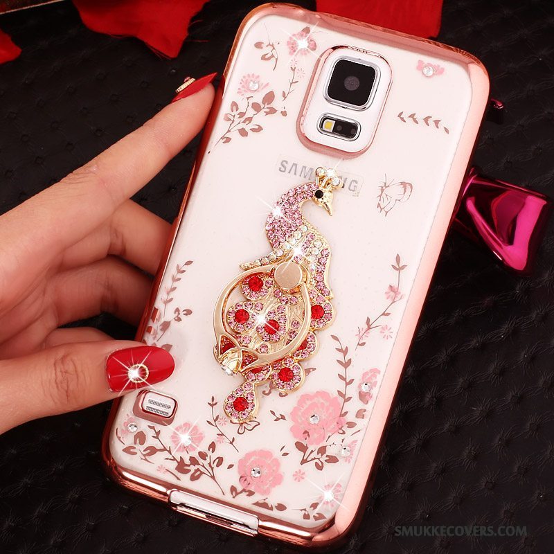 Etui Samsung Galaxy S5 Cartoon Trend Guld, Cover Samsung Galaxy S5 Blød Telefon