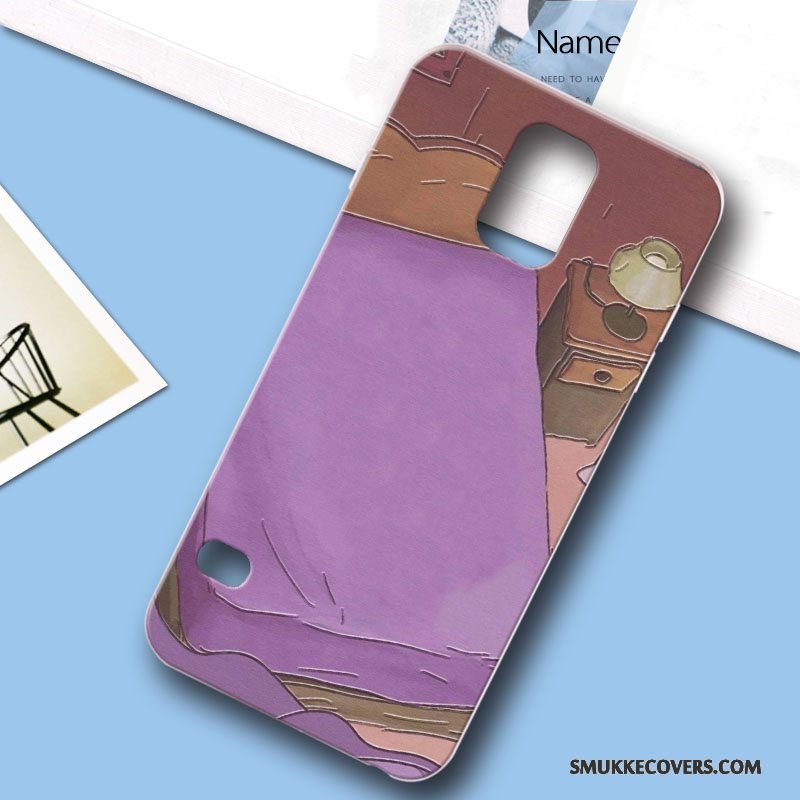 Etui Samsung Galaxy S5 Farve Telefonhård, Cover Samsung Galaxy S5 Relief Anti-fald