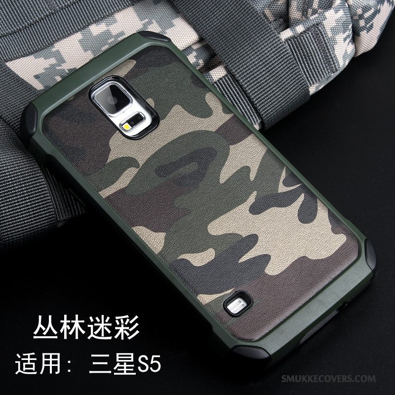 Etui Samsung Galaxy S5 Kreativ Af Personlighed Camouflage, Cover Samsung Galaxy S5 Silikone Telefonanti-fald