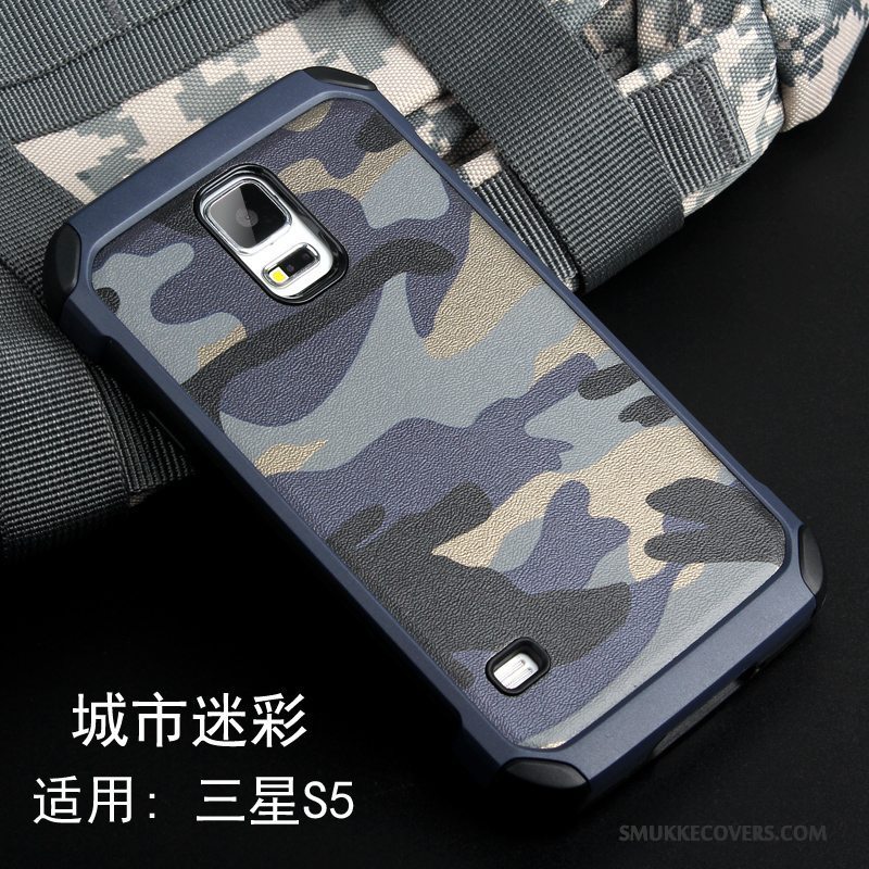 Etui Samsung Galaxy S5 Kreativ Af Personlighed Camouflage, Cover Samsung Galaxy S5 Silikone Telefonanti-fald