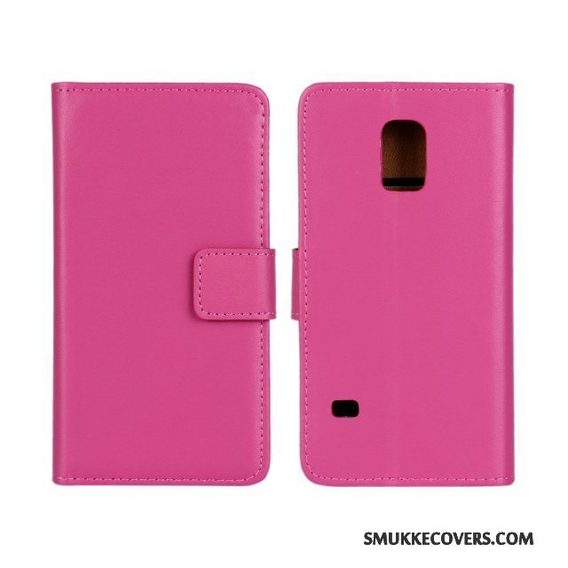 Etui Samsung Galaxy S5 Læder Rød Telefon, Cover Samsung Galaxy S5 Beskyttelse