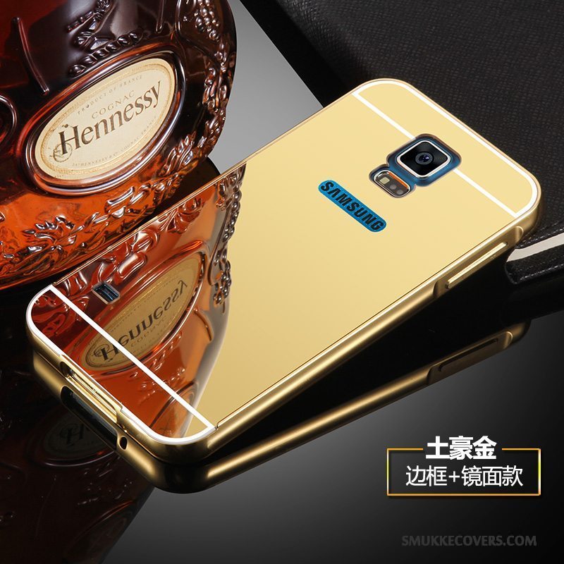 Etui Samsung Galaxy S5 Metal Ramme Bagdæksel, Cover Samsung Galaxy S5 Beskyttelse Sølv