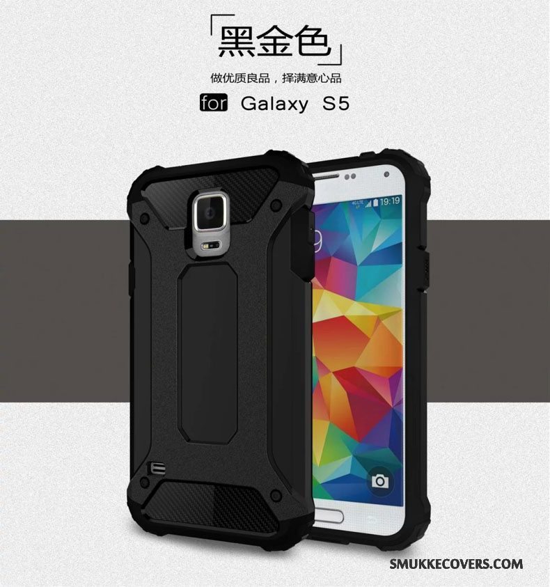 Etui Samsung Galaxy S5 Tasker Gasbag Tre Forsvar, Cover Samsung Galaxy S5 Silikone Telefonsølv