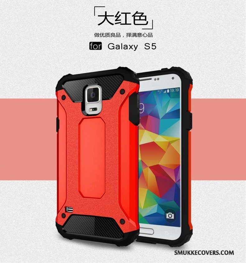 Etui Samsung Galaxy S5 Tasker Gasbag Tre Forsvar, Cover Samsung Galaxy S5 Silikone Telefonsølv