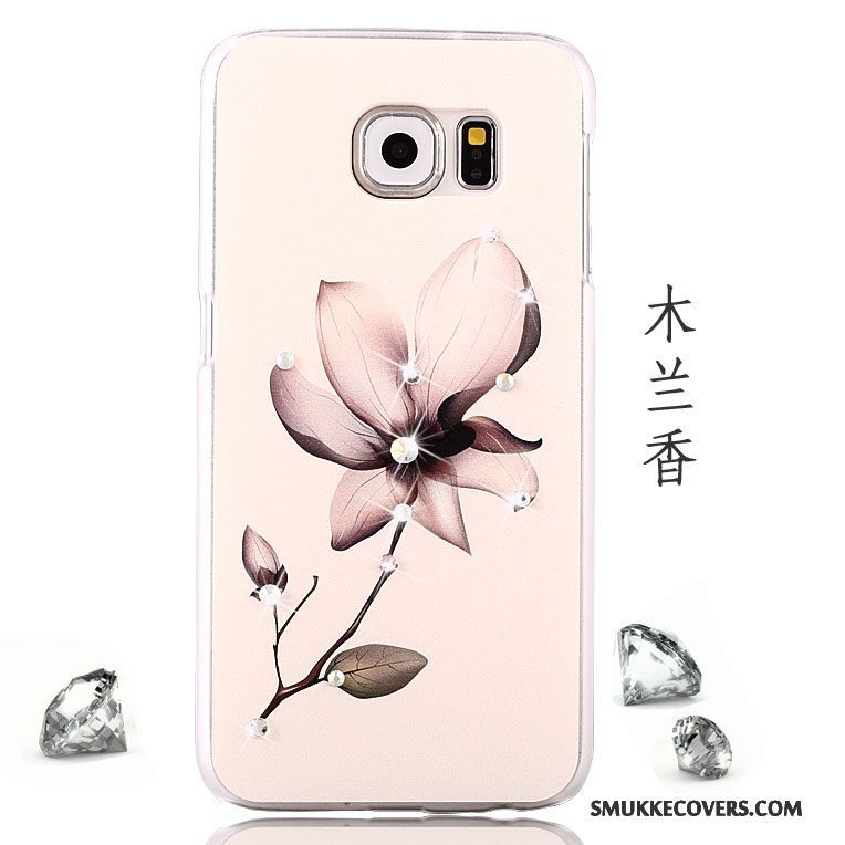 Etui Samsung Galaxy S6 Beskyttelse Nubuck Trend, Cover Samsung Galaxy S6 Malet Telefonanti-fald
