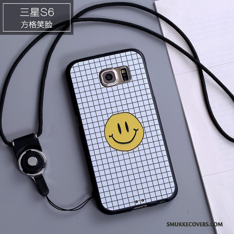 Etui Samsung Galaxy S6 Cartoon Af Personlighed Anti-fald, Cover Samsung Galaxy S6 Silikone Hængende Ornamenter Telefon