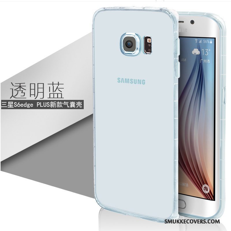 Etui Samsung Galaxy S6 Edge + Beskyttelse Hvid Tynd, Cover Samsung Galaxy S6 Edge + Blød Gennemsigtig Telefon