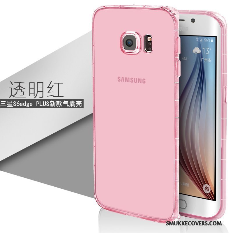 Etui Samsung Galaxy S6 Edge + Beskyttelse Hvid Tynd, Cover Samsung Galaxy S6 Edge + Blød Gennemsigtig Telefon