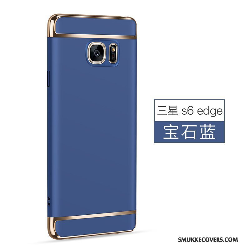 Etui Samsung Galaxy S6 Edge Beskyttelse Lyserød Hård, Cover Samsung Galaxy S6 Edge Nubuck Telefon