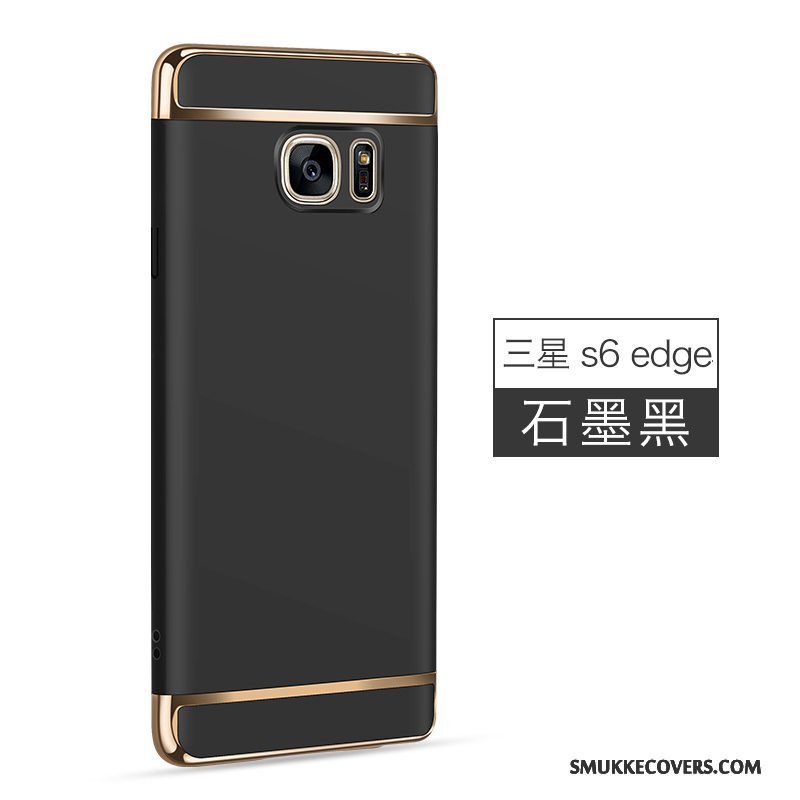 Etui Samsung Galaxy S6 Edge Beskyttelse Lyserød Hård, Cover Samsung Galaxy S6 Edge Nubuck Telefon