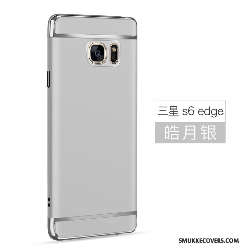 Etui Samsung Galaxy S6 Edge Beskyttelse Lyserød Hård, Cover Samsung Galaxy S6 Edge Nubuck Telefon