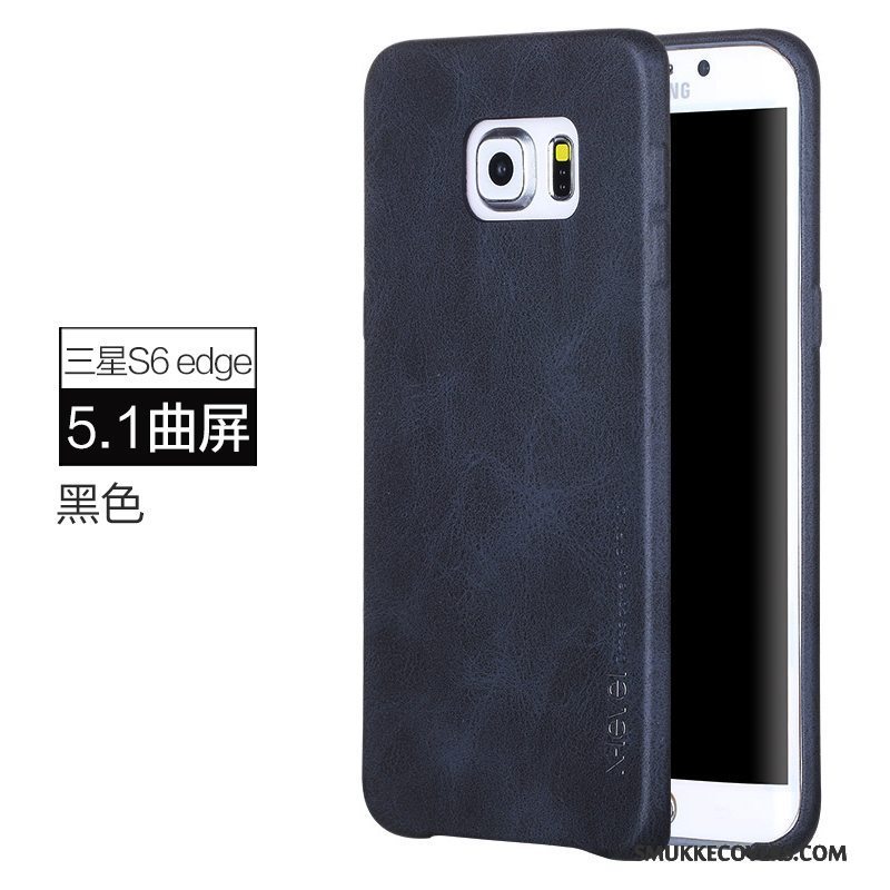 Etui Samsung Galaxy S6 Edge Beskyttelse Telefonbusiness, Cover Samsung Galaxy S6 Edge Læder Anti-fald