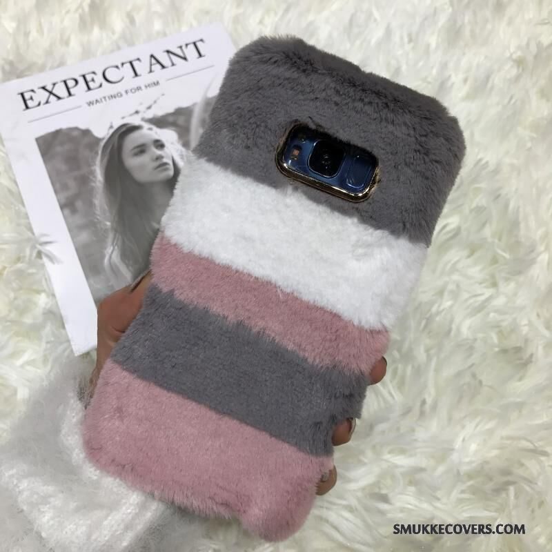Etui Samsung Galaxy S6 Edge + Blød Hjerte Telefon, Cover Samsung Galaxy S6 Edge + Farve Kanin Blandede Farver