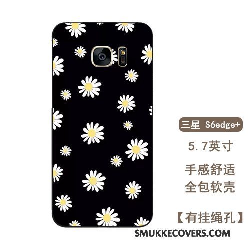 Etui Samsung Galaxy S6 Edge + Blød Kunst Anti-fald, Cover Samsung Galaxy S6 Edge + Tasker Tusindfryd Hængende Ornamenter