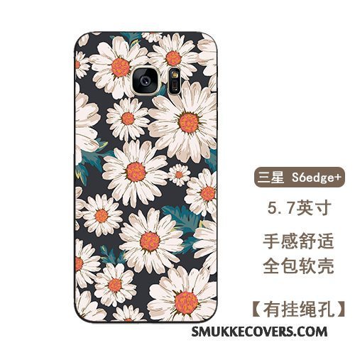 Etui Samsung Galaxy S6 Edge + Blød Kunst Anti-fald, Cover Samsung Galaxy S6 Edge + Tasker Tusindfryd Hængende Ornamenter