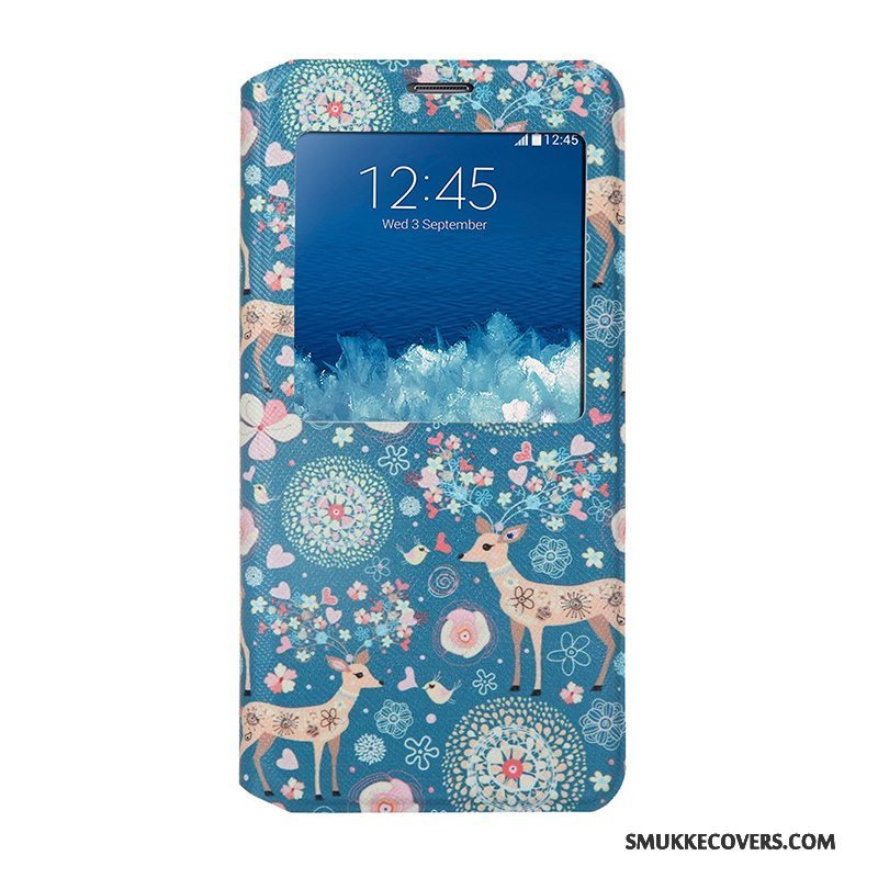 Etui Samsung Galaxy S6 Edge + Blød Rød Åbn Vindue, Cover Samsung Galaxy S6 Edge + Beskyttelse Telefonlyse