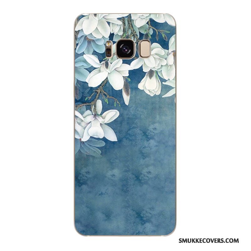 Etui Samsung Galaxy S6 Edge + Blød Trendy Gul, Cover Samsung Galaxy S6 Edge + Beskyttelse Blomster Telefon