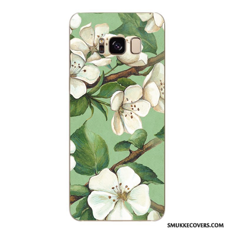 Etui Samsung Galaxy S6 Edge + Blød Trendy Gul, Cover Samsung Galaxy S6 Edge + Beskyttelse Blomster Telefon