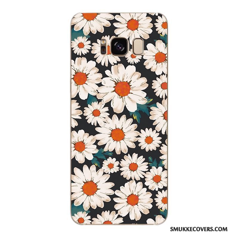 Etui Samsung Galaxy S6 Edge + Blød Trendy Gul, Cover Samsung Galaxy S6 Edge + Beskyttelse Blomster Telefon